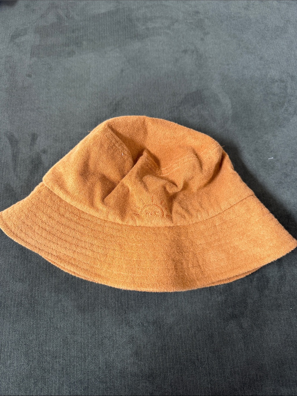 Rylee + Cru Burnt Orange Bucket Hat with Sun Detail